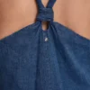 Vestido Maxi con cuello en V y tirantes anudados Vestido Maxi con cuello en V y tirantes anudados