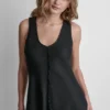 Vestido Maxi de lino deshilachado Vestido Maxi de lino deshilachado