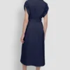 Vestido midi con botones en la parte delantera Vestido midi con botones en la parte delantera