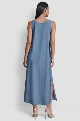 Vestido midi holgado de Tencel