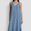 Vestido midi holgado de Tencel Vestido midi holgado de Tencel