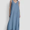Vestido midi holgado de Tencel Vestido midi holgado de Tencel