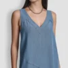 Vestido midi holgado de Tencel Vestido midi holgado de Tencel