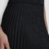 Vestido midi plisado de mezcla de tejidos Vestido midi plisado de mezcla de tejidos