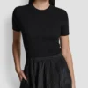 Vestido midi tipo burbuja con bolsillos cargo de mezcla de tejidos Vestido midi tipo burbuja con bolsillos cargo de mezcla de tejidos