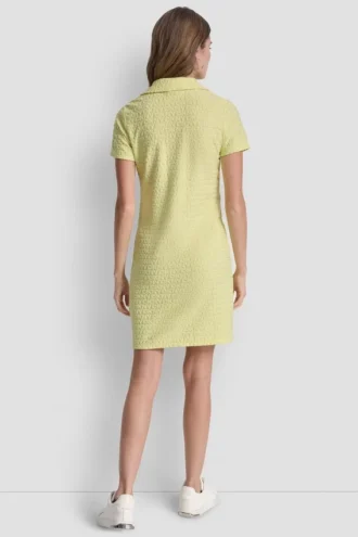 Vestido polo con jacquard de logotipo