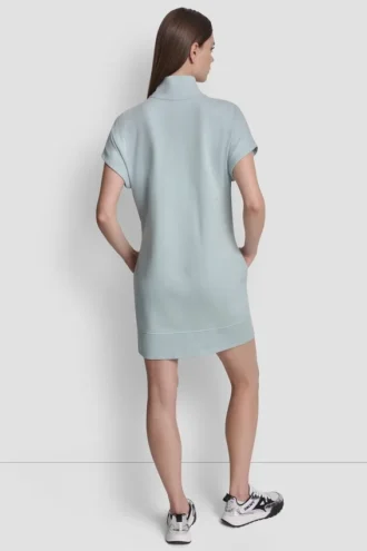 Vestido tipo zapatilla con logotipo burbuja metalizado